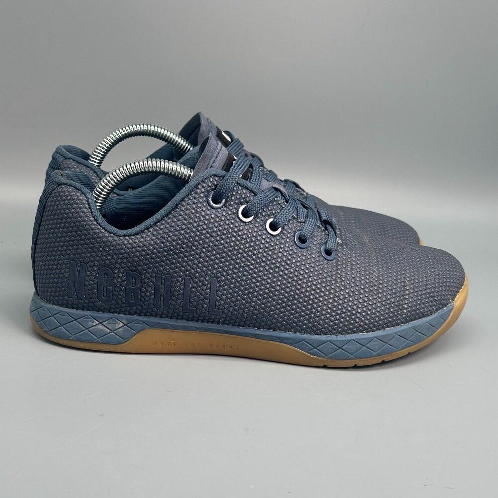 NOBULL Outwork Women's 7 Navy Gum Lace-Up Low Top Athletic Running Sneakers